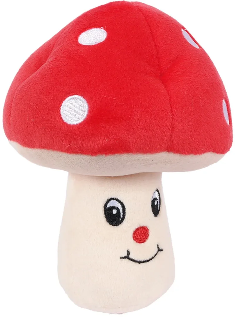 Pluche Paddenstoel - Rood - 15 cm van Pia Soft Toys in Beige – productfoto