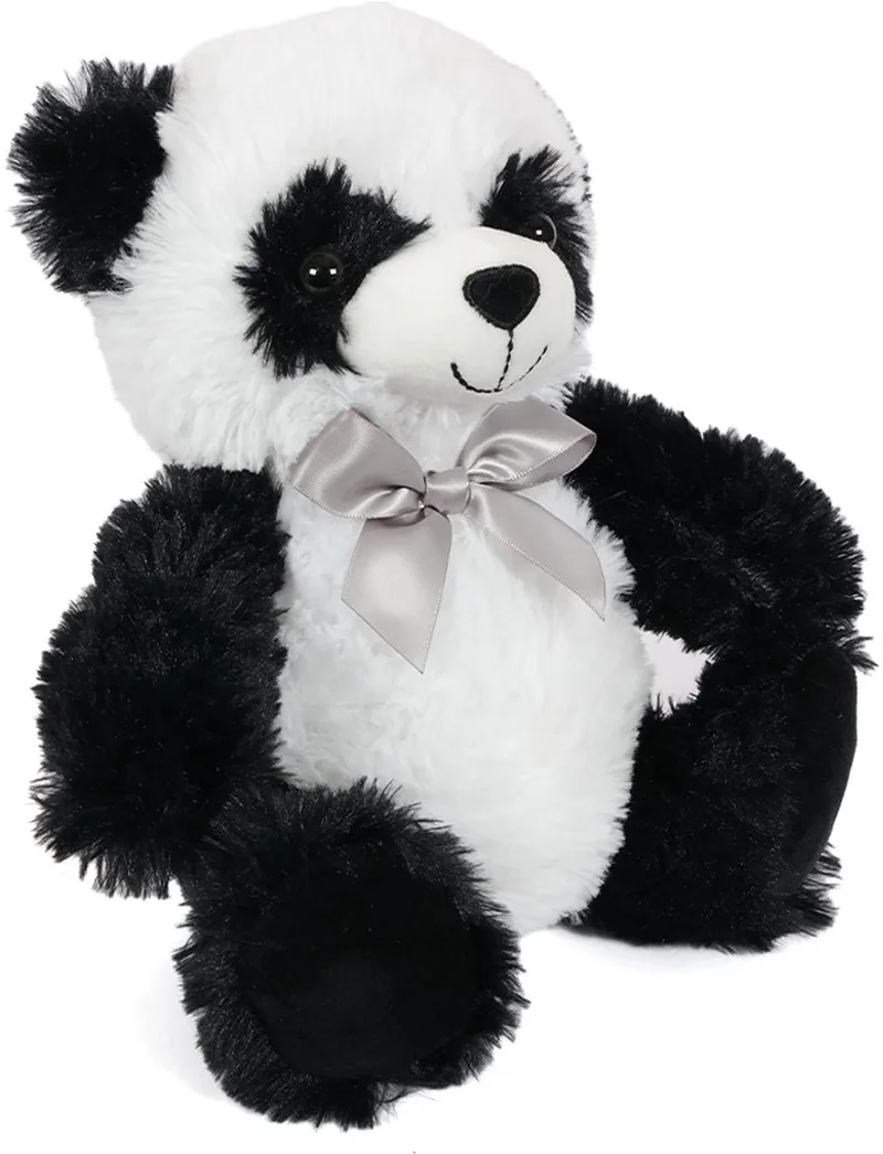Pluche Panda Knuffel - 25 cm van Pia Soft Toys in Zwart – productfoto