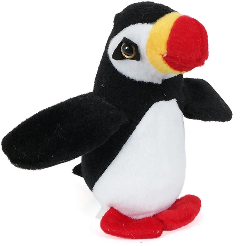 Pluche Papegaaiduiker Knuffel - 13 cm van Pia Soft Toys in Zwart – productfoto