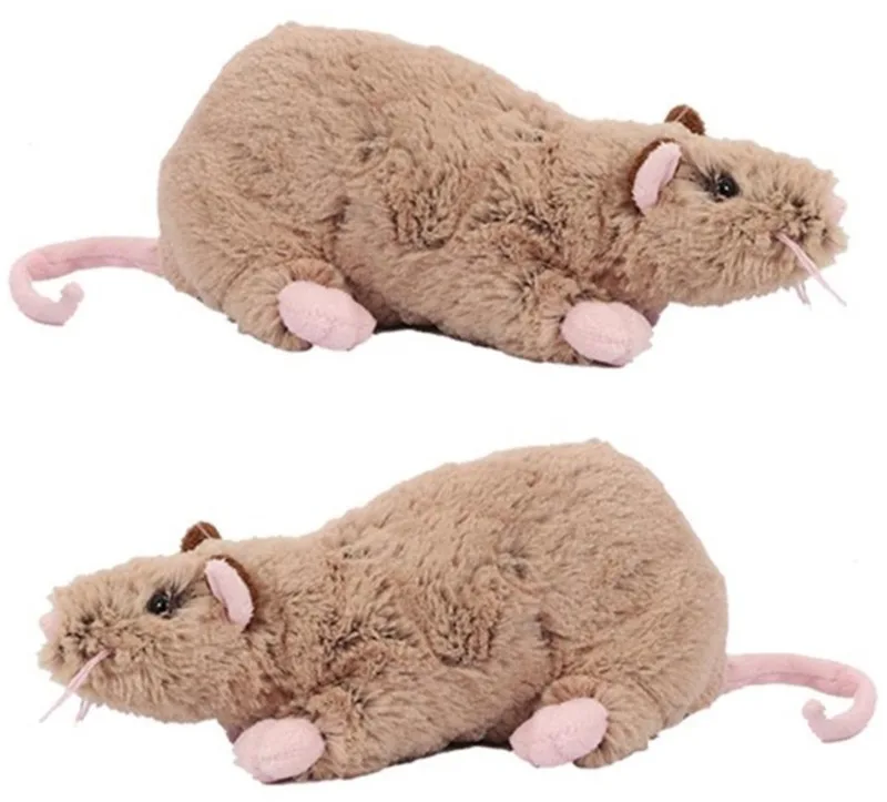 Pluche rat knuffel - 3x - bruin - 22 cm - ratten - Dieren - Speelgoed från Pia Soft Toys i Flerfärgad – produktbild