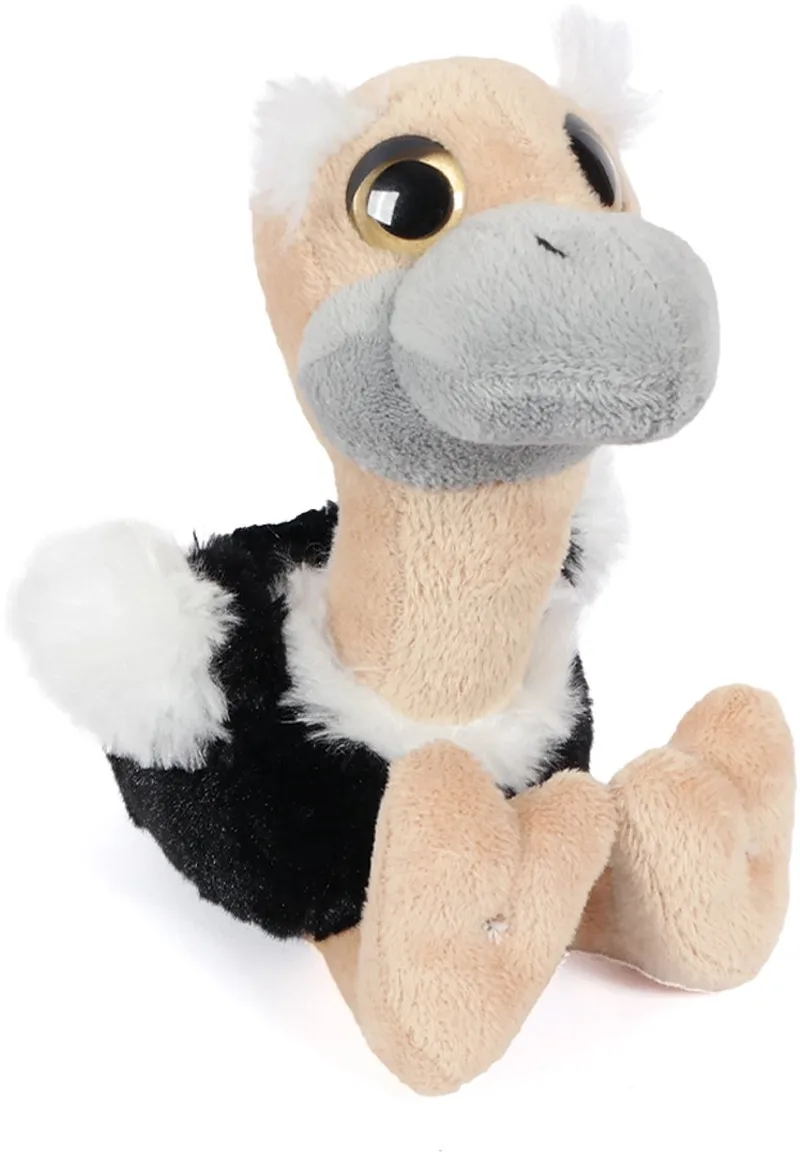 Pluche struisvogel knuffel 18 cm van Pia Soft Toys in Meerkleurig – productfoto