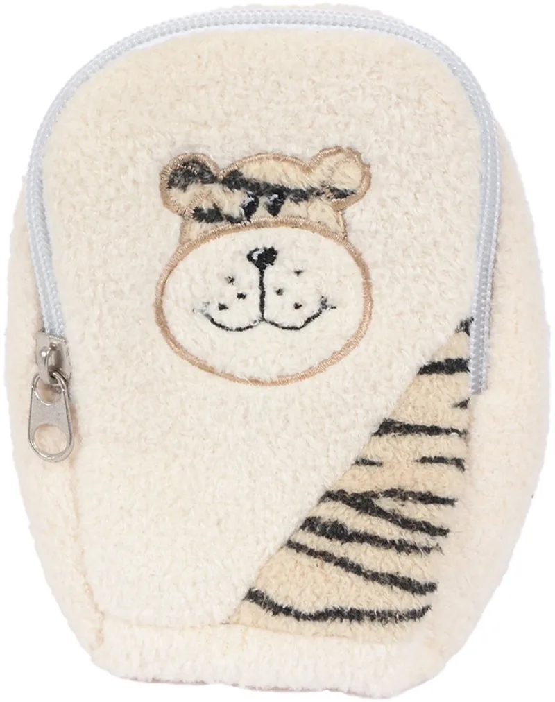 Pluche Tijger telefoontasje - 15 cm van Pia Soft Toys in Bruin – productfoto