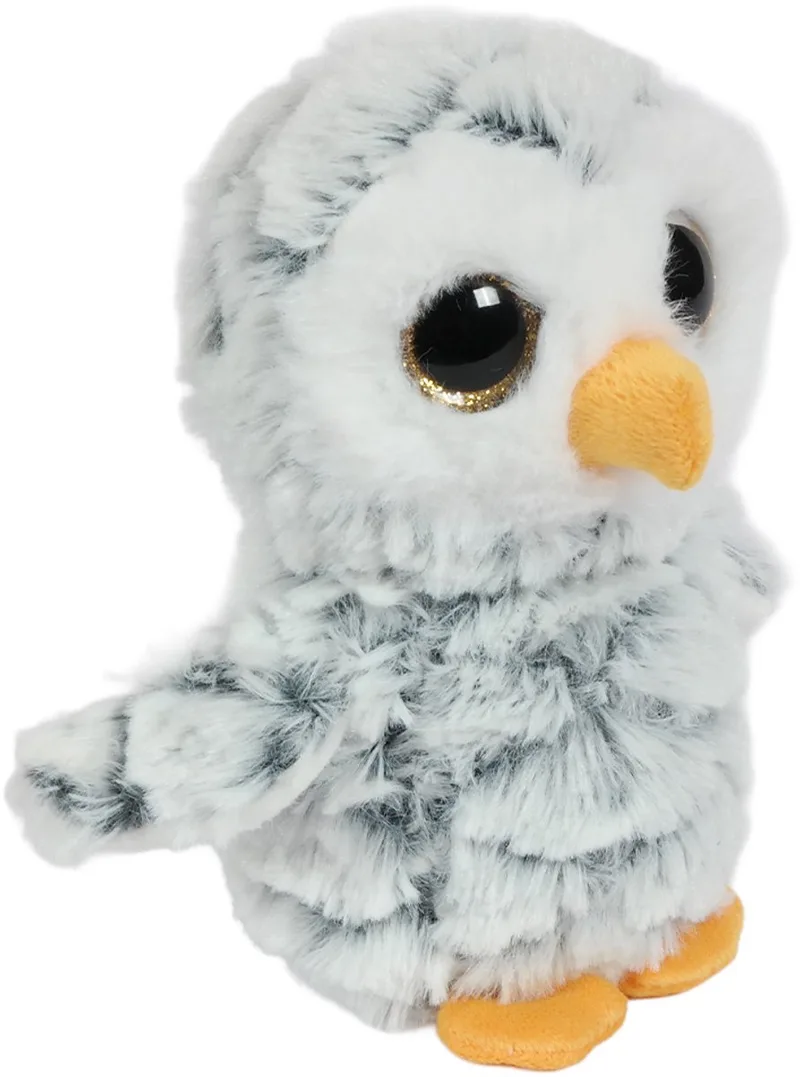 Pluche Uil Knuffel - 15 cm van Pia Soft Toys in Wit – productfoto