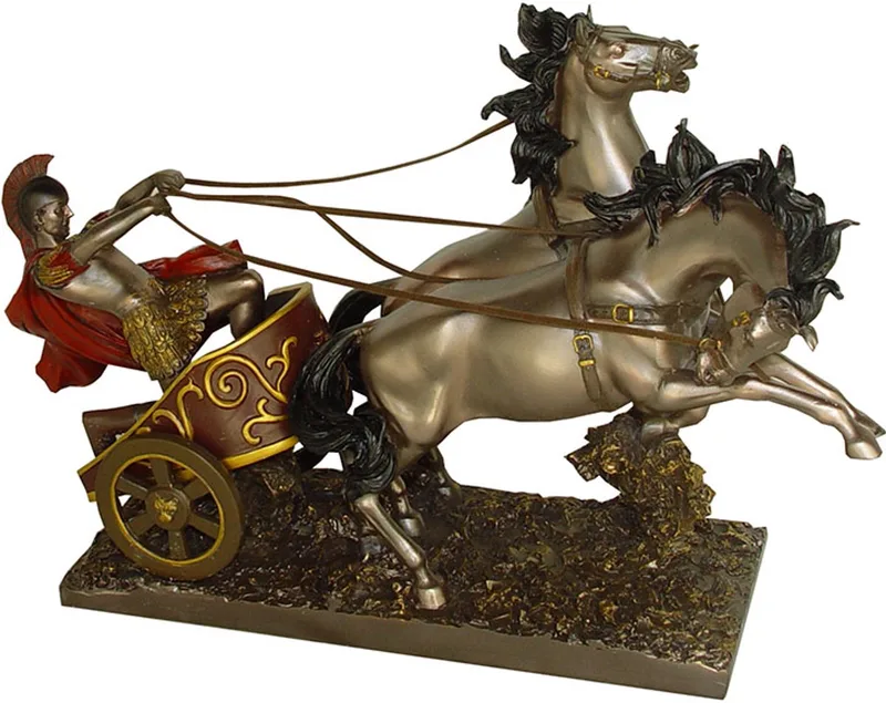 Romein met strijdwagen - 33 cm van Pia Soft Toys – productfoto