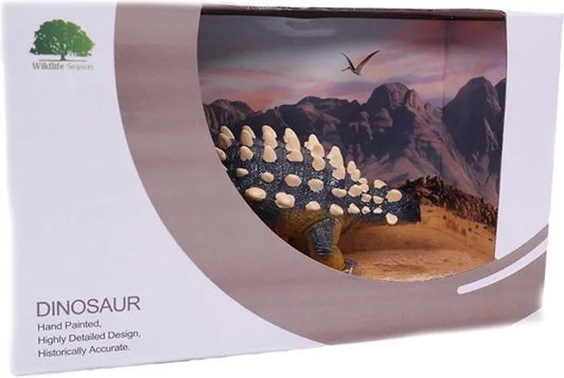 Saichania in Showbox - PVC - Dinosaurus Prehistoric World -22cm de Pia Soft Toys en Vert – photo produit
