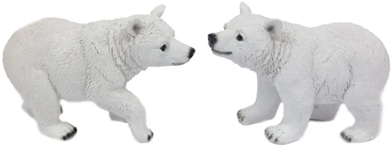 Set van 2 Ijsbeer Speelfiguren - 2 ass. - 6 cm by Pia Soft Toys in White – product photo