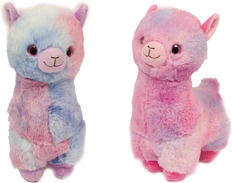 Set van 2 Pluche Alpaca Knuffels - 2 ass. - 24 cm från Pia Soft Toys i Pastel – produktbild