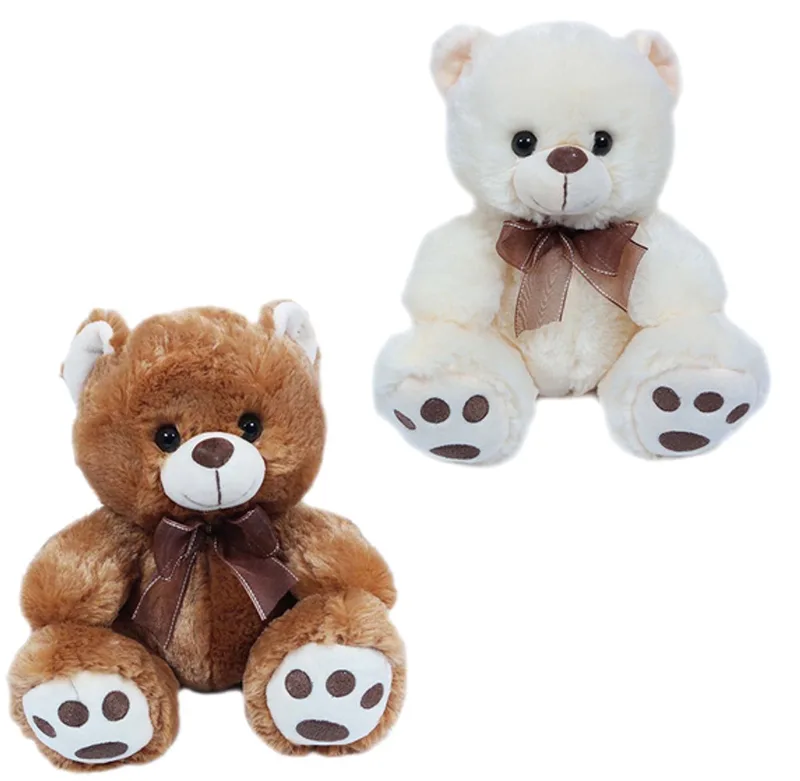Set van 2 Pluche Beren Knuffels - 2 ass. - 22 cm - bruin-crème by Pia Soft Toys in Brown – product photo