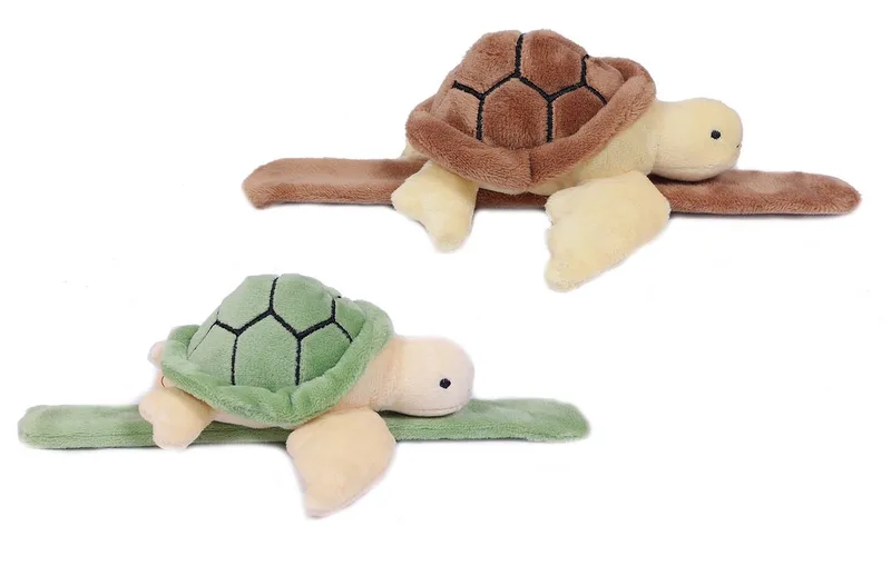 Set van 2 Pluche Schildpad armband - groen & ass. - 21 cm van Pia Soft Toys in Bruin – productfoto