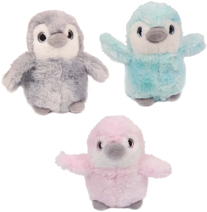 Set van 3 Pluche Pinguïn Knuffels - 3 ass. - 15 cm by Pia Soft Toys in Blue – product photo