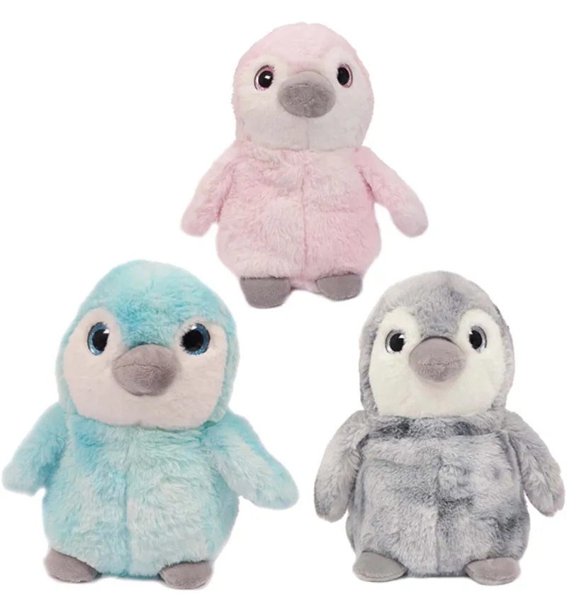 Set van 3 Pluche Pinguïn Knuffels - 3 ass. - 26 cm van Pia Soft Toys in Roze – productfoto