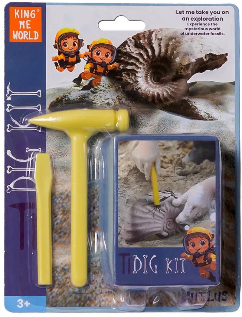 Speelfiguren - Nautilus opgravingsset 6,5 cm x 3,5 cm x 9 cm by Pia Soft Toys in Blue – product photo