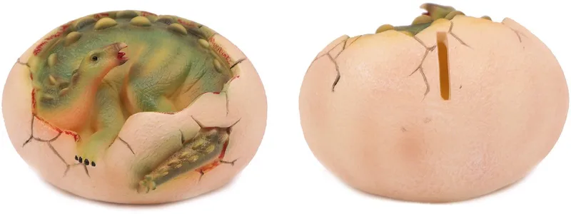 Stegosaurus ei-spaarpot - 11 cm by Pia Soft Toys in Multicolour – product photo