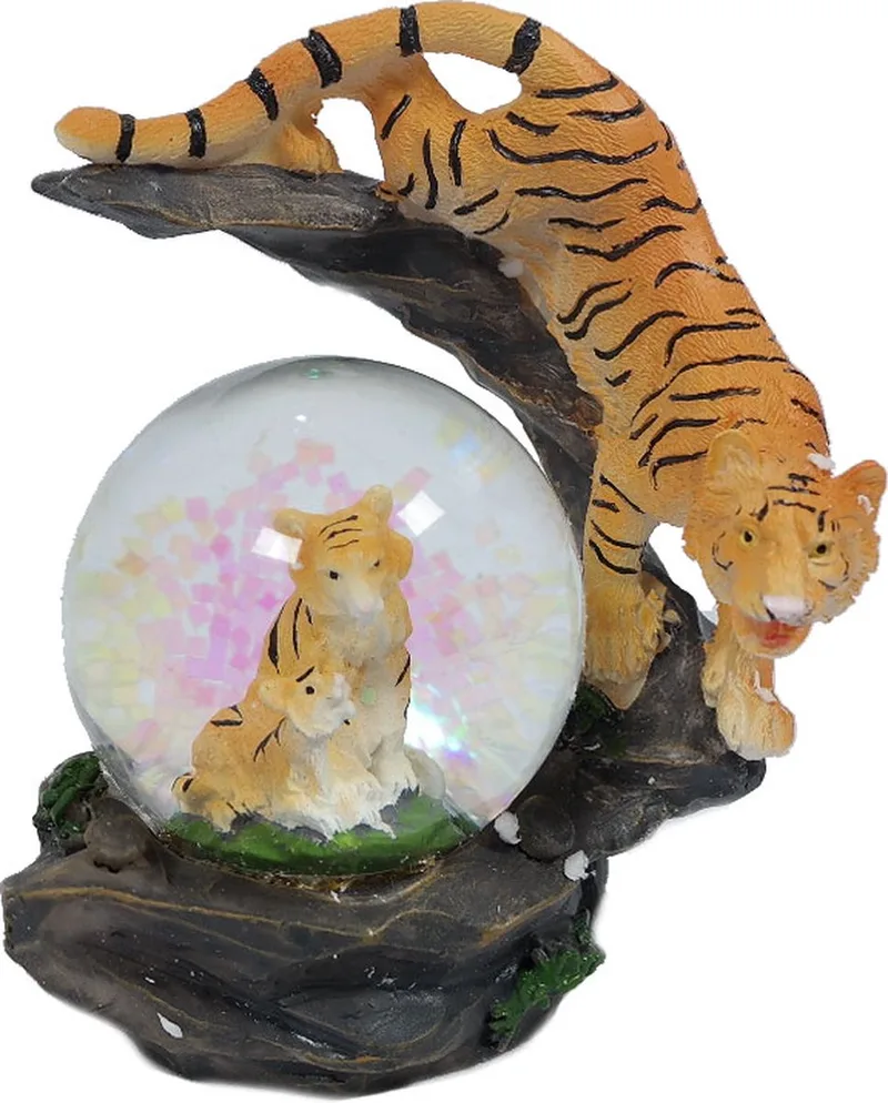 Tijger bruin waterbal - 45 mm - Snowglobe by Pia Soft Toys in Orange – product photo