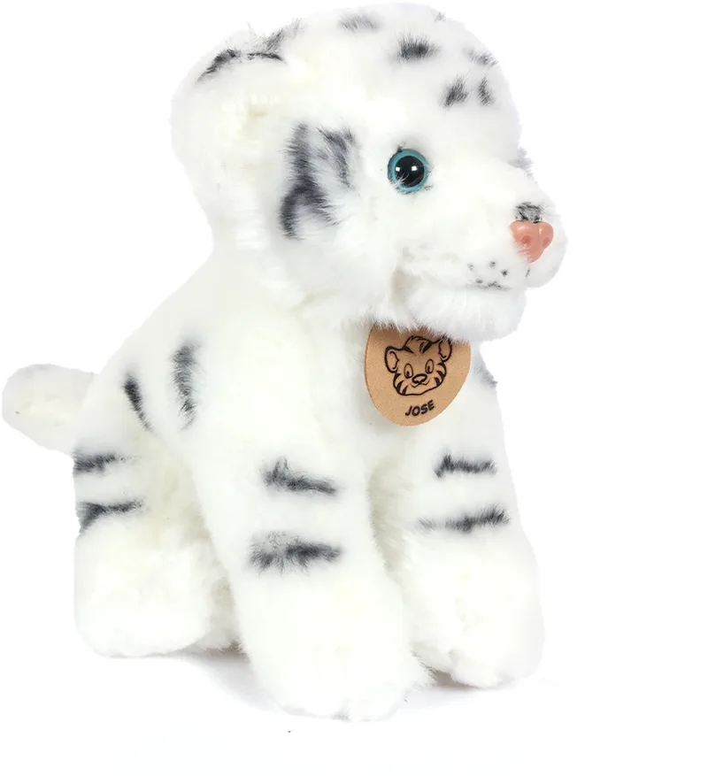 Tijger (Jose) - wit - 20 cm by Pia Soft Toys in White, Black – product photo