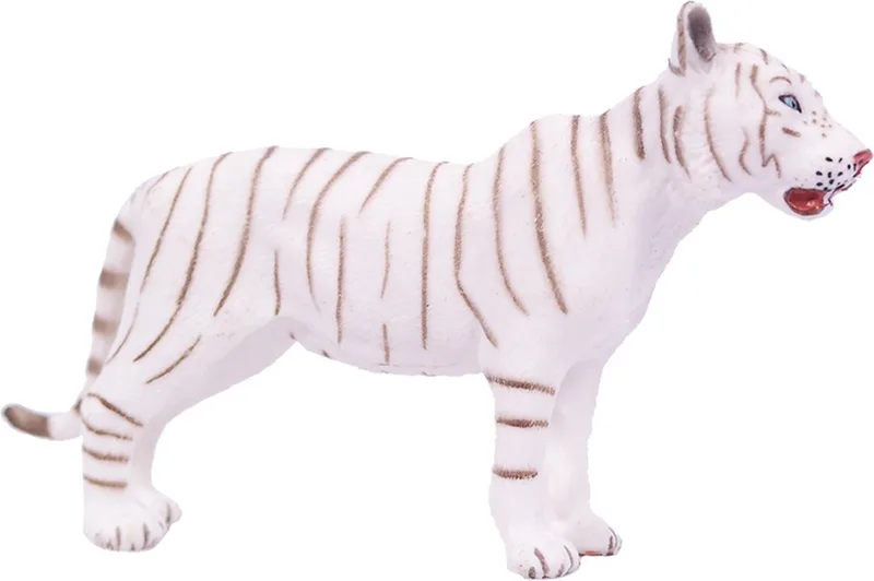 Tijger speelfiguur PVC - 11cm - speelgoed by Pia Soft Toys in White – product photo