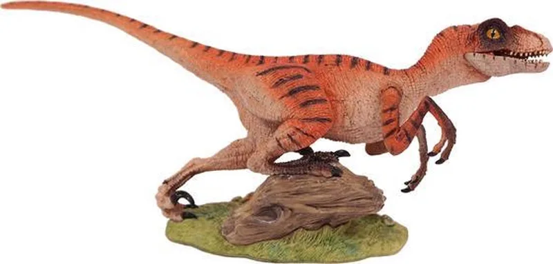 Velociraptor Speelfiguur PVC - 23 cm - Speelgoed by Pia Soft Toys in Orange – product photo