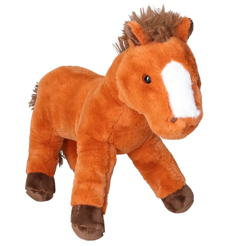 Winston paard knuffel - pluche - lichtbruin - 30 cm by Pia Soft Toys – product photo