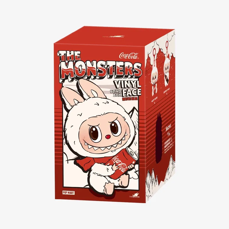 Labubu – Pop Mart The Monsters Coca-Cola Serie – Blind Box – Mystery Box – Verzamelfiguur – Designer Toy – Popmart Figurine – Surprise Box – 1 Stuk – Verzamelobject – Collectible Speelfiguur – Pop Mart Labubu Toy by Pop Mart in White – product photo