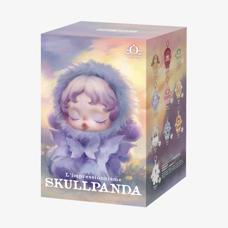 SKULLPANDA L’impressionnisme Series Plush Doll blind box van Pop Mart in Roze – productfoto