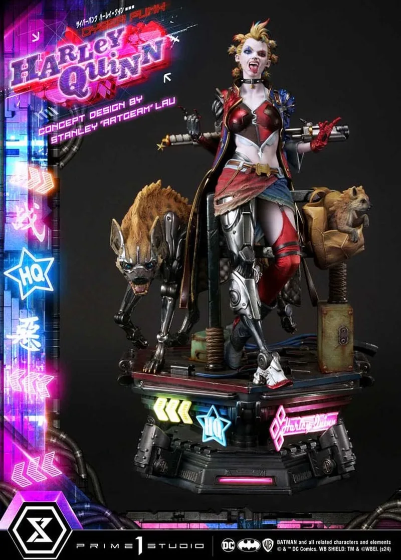 Batman Ultimate Premium Masterline Series Statue Cyberpunk Harley Quinn 60 cm Beeld van Prime 1 Studio in Meerkleurig – productfoto