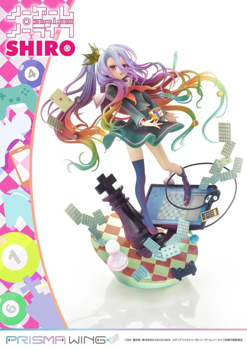 No Game No Life Prisma Wing PVC Statue 1/7 Shiro 27 cm Beeld van Prime 1 Studio in Meerkleurig – productfoto
