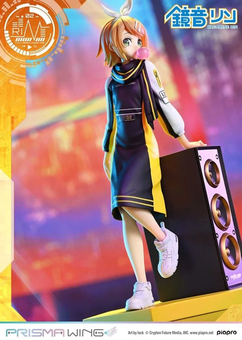 Vocaloid Piapro Characters Prisma Wing PVC Statue 1/7 Kagamine Rin (Art by lack) 21 cm Beeld by Prime 1 Studio in Multicolour – product photo