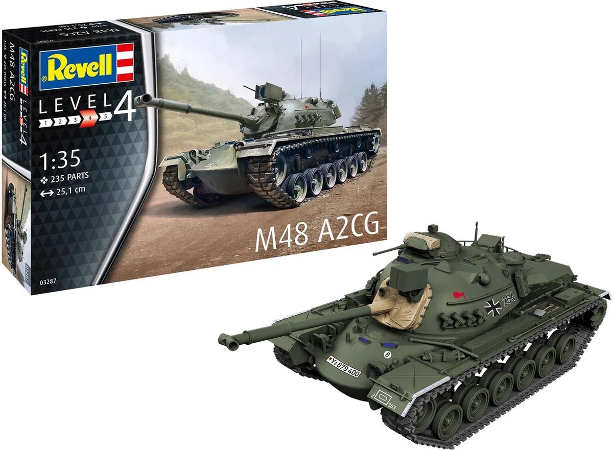 1:35 Revell 03287 M48 A2CG Tank Plastic kit de Revell – photo produit