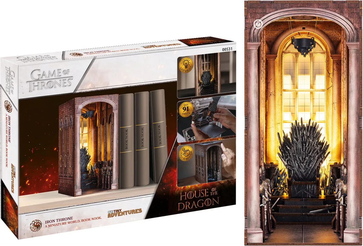Modelbouwpakket - 00531 Tiny Adventures - Game of Thrones - House of the -Iron Throne- - 18x11x23cm Houten van Revell in Meerkleurig – productfoto