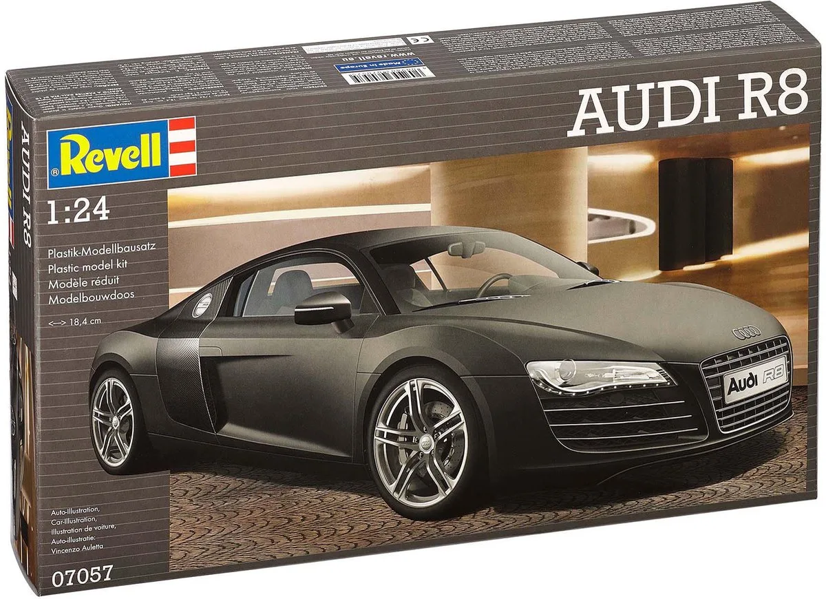 Modelbouwpakket Auto - 07057 Audi R8 Plastic - 1:24 - Modelbouw van Revell in Meerkleurig – productfoto