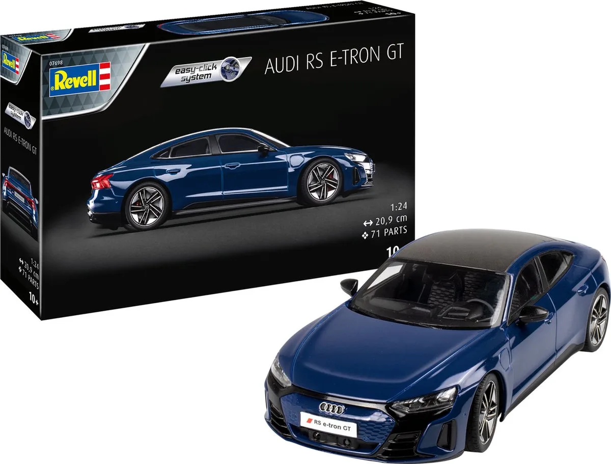 Modelbouwpakket Auto - 07698 Audi e-tron GT - Easy Click Plastic - 1:24 - Modelbouw van Revell in Meerkleurig – productfoto