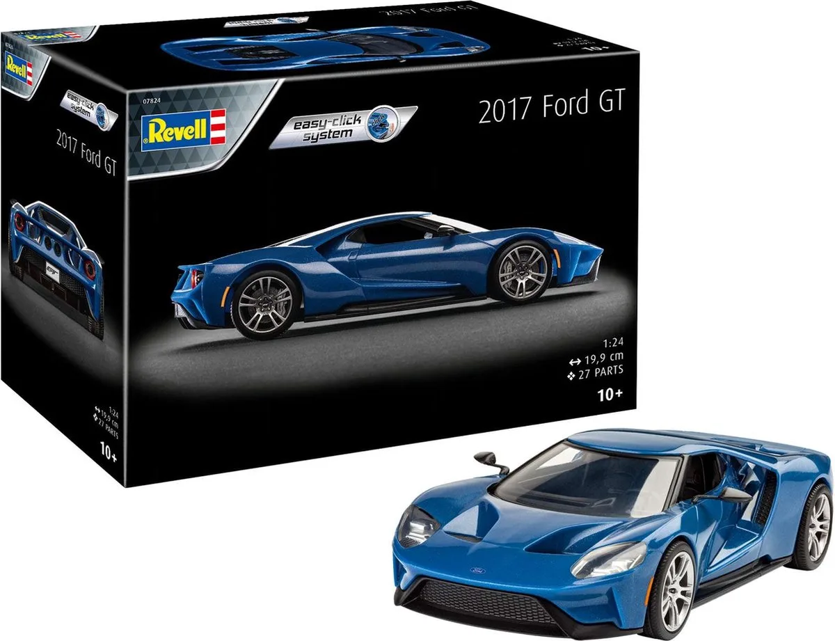 Modelbouwpakket Auto - 07824 Ford GT 2017 Car - Easy Click Plastic - 1:24 - Modelbouw van Revell in Meerkleurig – productfoto