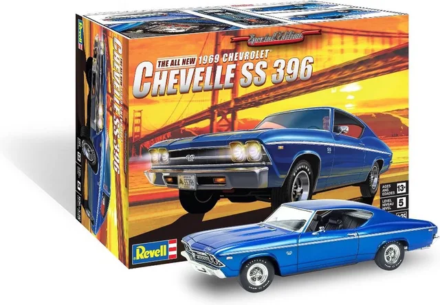 Modelbouwpakket Auto - 14492 1969 Chevelle SS Car Plastic - 1:25 - Modelbouw