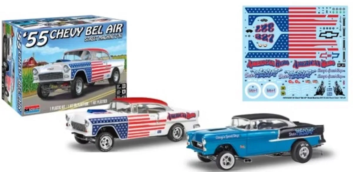 Modelbouwpakket Auto - 14519 1955 Chevy Bel Air - Street Machine Plastic - 1:24 - Modelbouw de Revell en Multicolore – photo produit