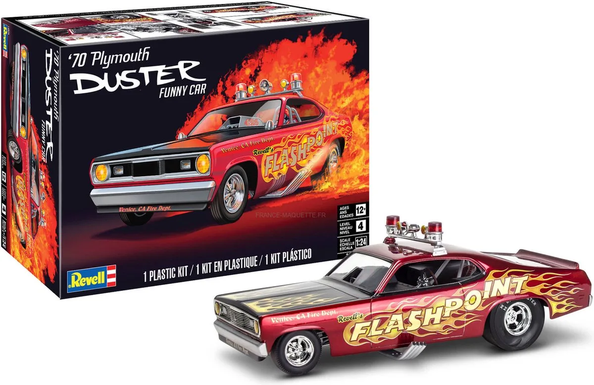 Modelbouwpakket Auto - 14528 70 Plymouth Duster Car Plastic - 1:24 - Modelbouw van Revell in Meerkleurig – productfoto