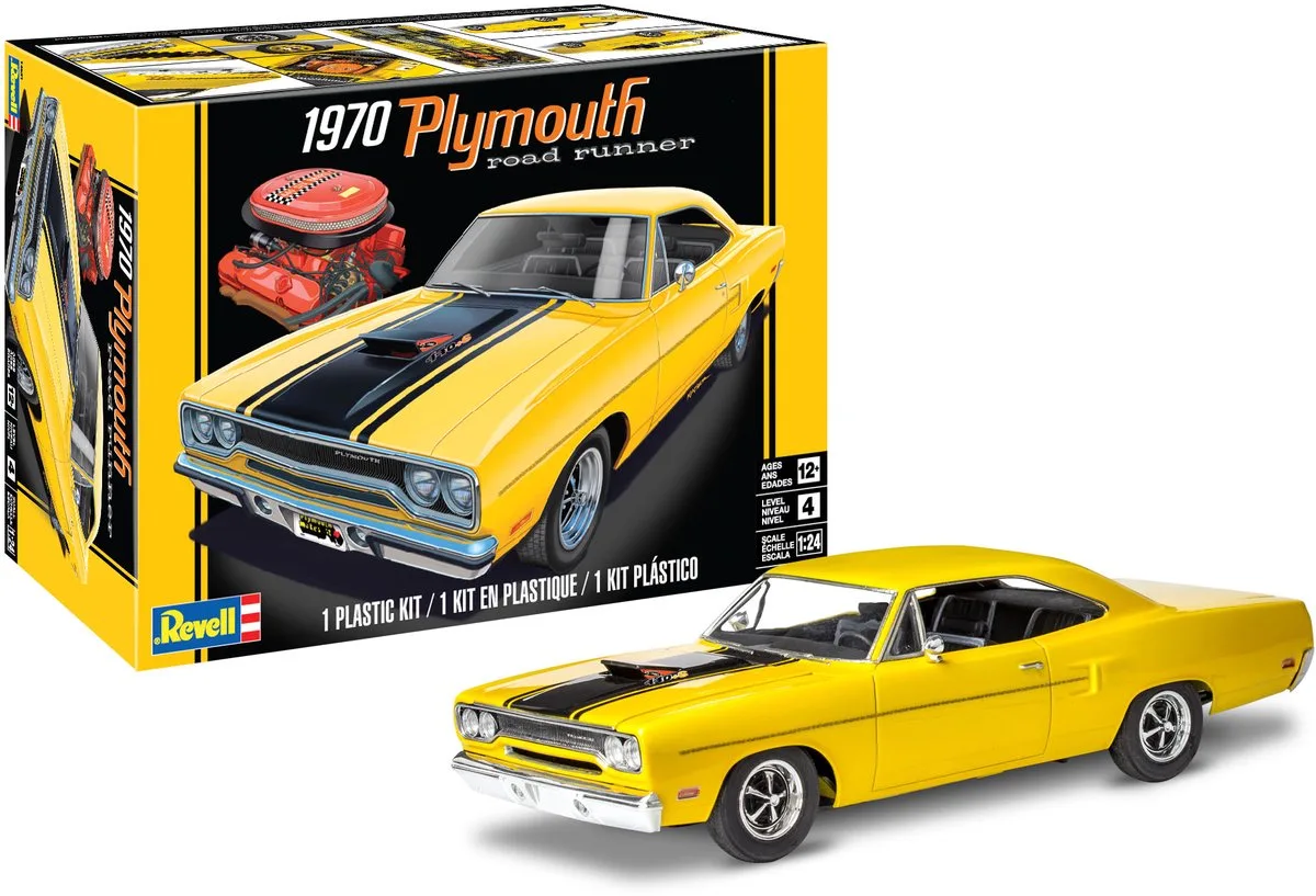 Modelbouwpakket Auto - 14531 1970 Plymouth Roadrunner Plastic - 1:24 - Modelbouw van Revell in Meerkleurig – productfoto
