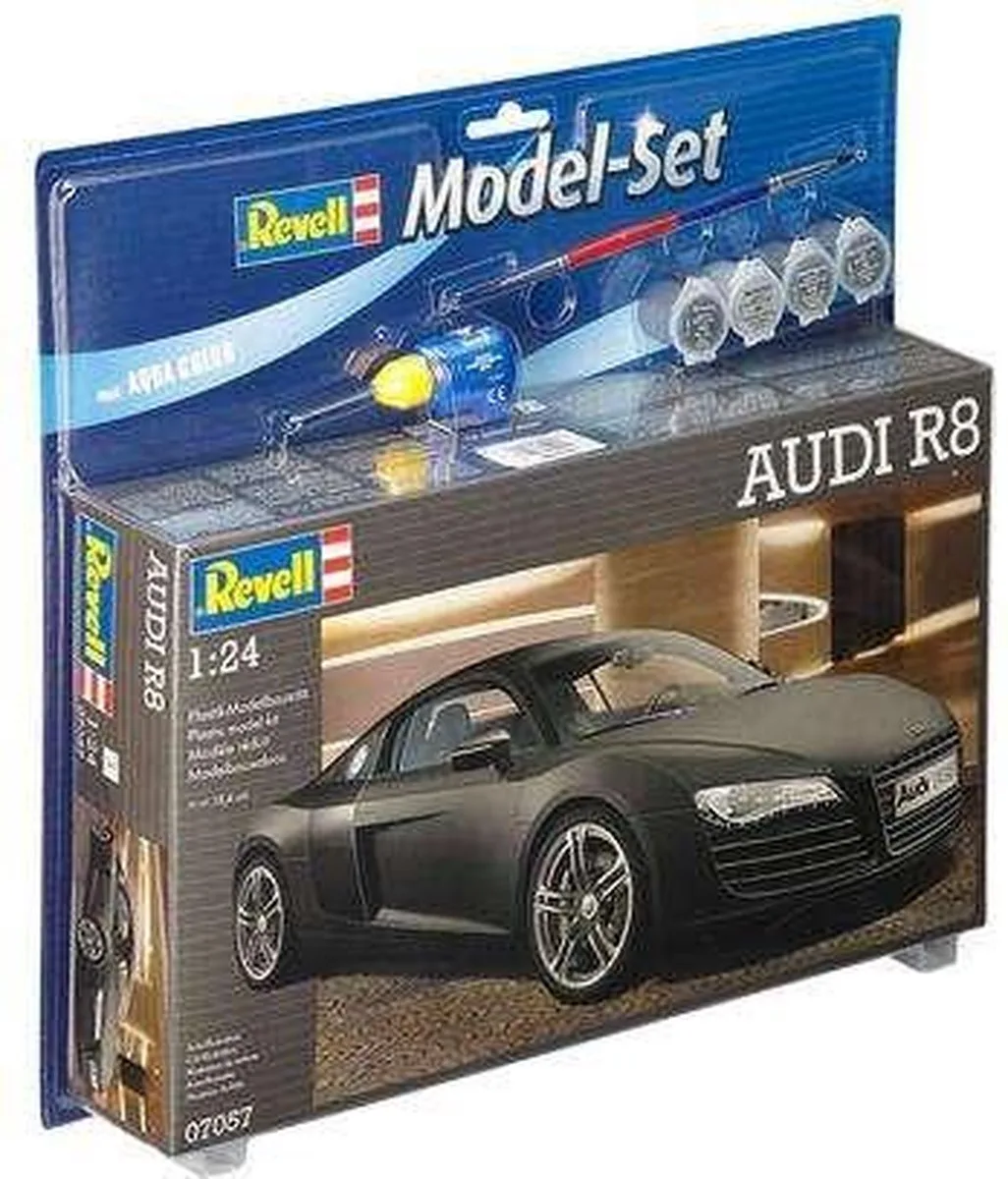 Modelbouwpakket Auto - 67057 Audi R8 - Model Set Plastic - 1:24 - Modelbouw van Revell in Meerkleurig – productfoto