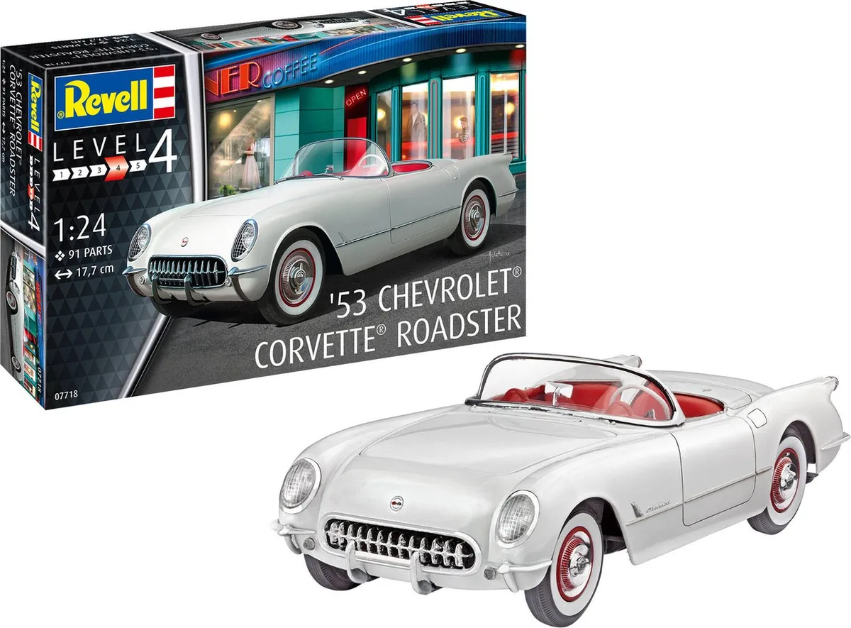 Modelbouwpakket Auto - 67718 1953 Chevrolet Corvette Roadster Car - Model Set Plastic - 1:24 - Modelbouw von Revell in Mehrfarbig – Produktfoto
