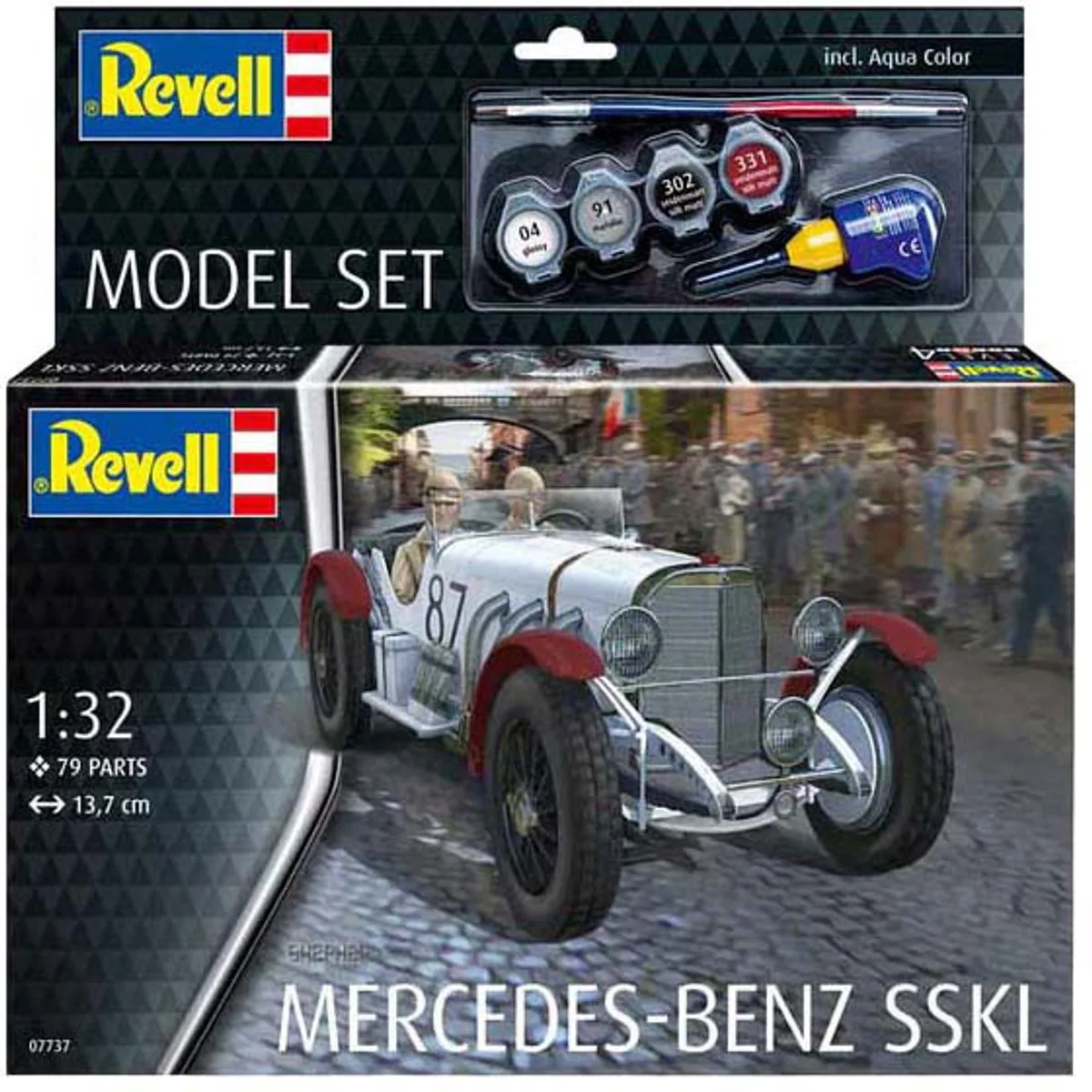 Modelbouwpakket Auto - 67737 Mercedes-Benz SSKL - Klassieke Auto - Model Set Plastic - 1:32 - Modelbouw van Revell in Meerkleurig – productfoto