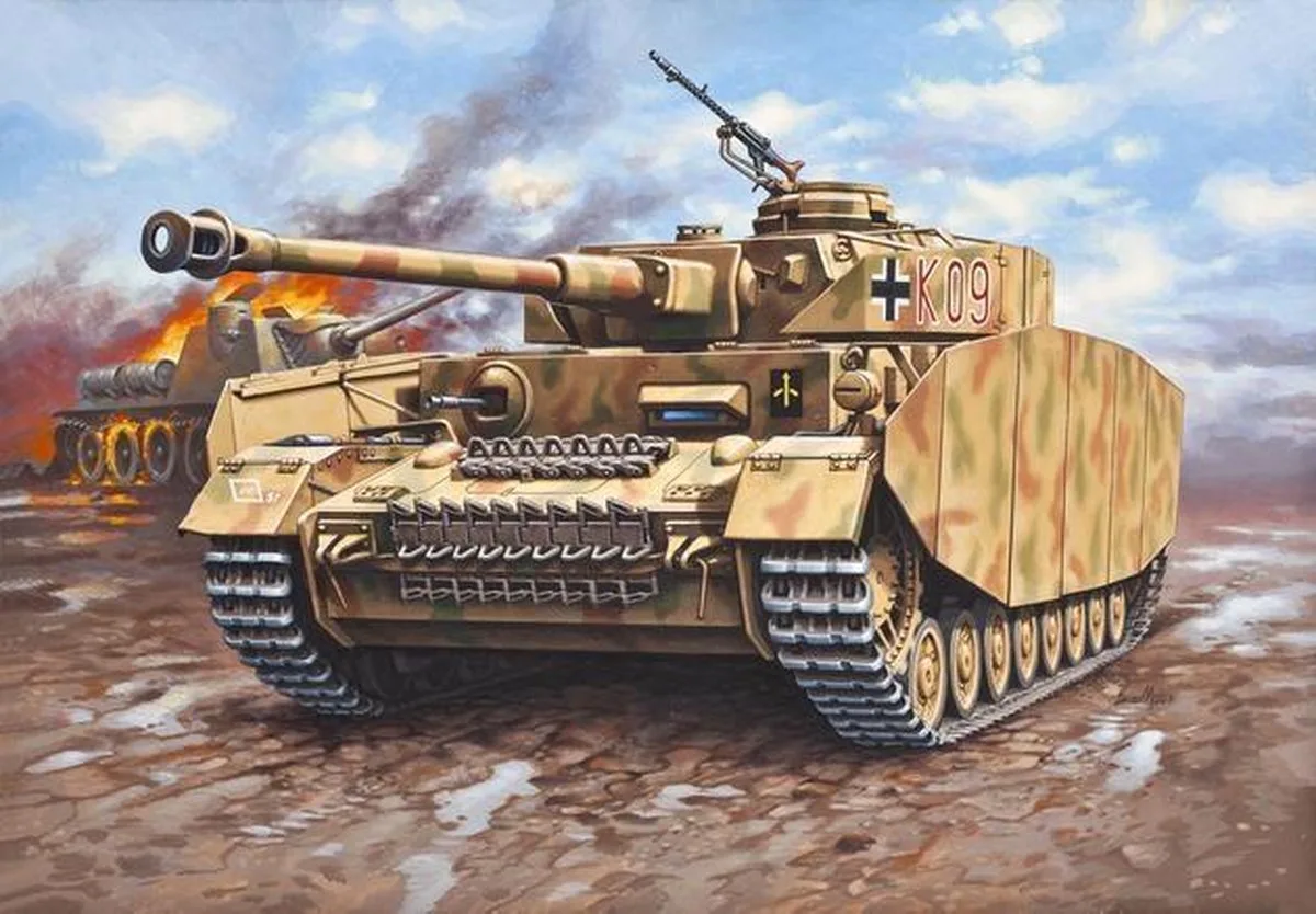 Modelbouwpakket Militaire voertuigen - 03184 PzKpfw. IV Ausf.H Tank Plastic - 1:72 - Modelbouw de Revell en Multicolore – photo produit