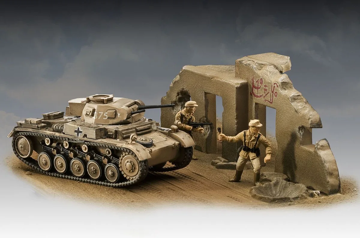 Modelbouwpakket Militaire voertuigen - 03229 PzKpfw II Ausf. F Tank Plastic - 1:76 - Modelbouw van Revell in Meerkleurig – productfoto