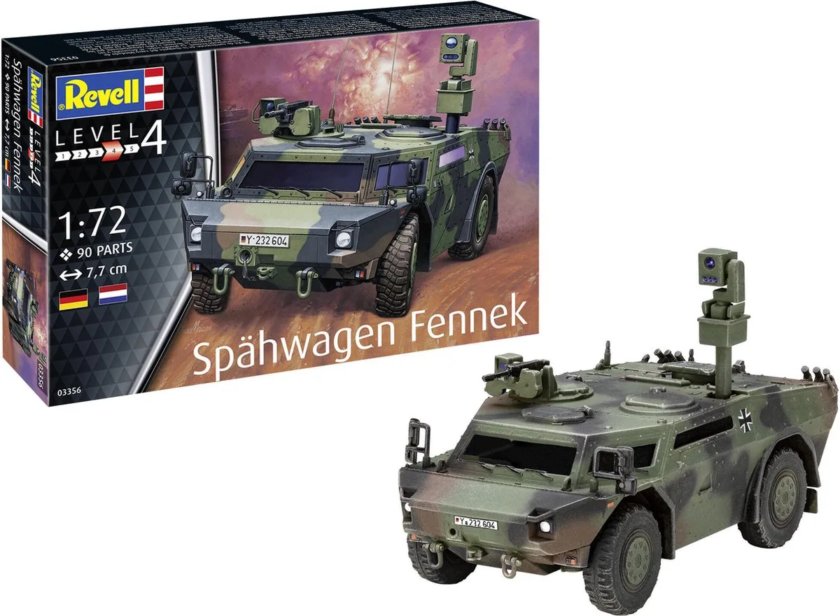 Modelbouwpakket Militaire voertuigen - 03356 Spähwagen Fennek Plastic - 1:72 - Modelbouw van Revell in Meerkleurig – productfoto