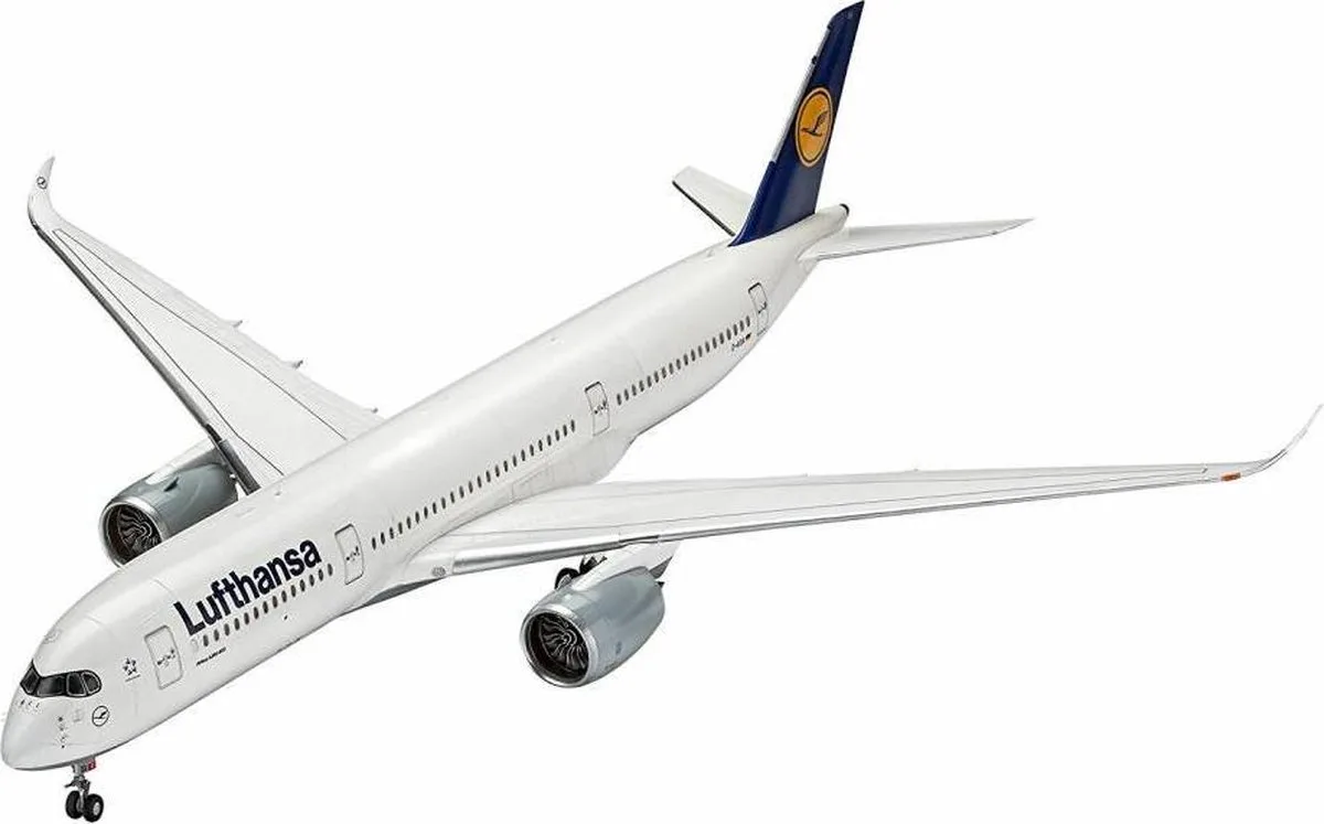 Modelbouwpakket Militaire voertuigen - 03881 Airbus A350-900 - Lufthansa - New Livery Plastic - 1:144 - Modelbouw van Revell in Meerkleurig – productfoto