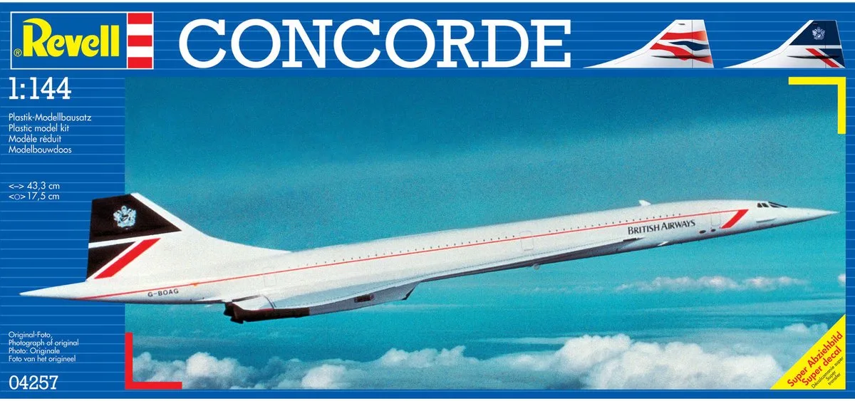 Modelbouwpakket Militaire voertuigen - 04257 Concorde British Airways Plastic - 1:144 - Modelbouw van Revell in Meerkleurig – productfoto