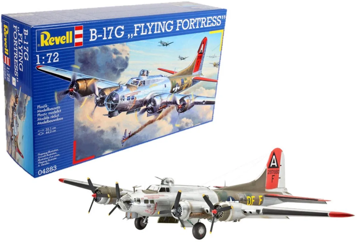 Modelbouwpakket Militaire voertuigen - 04283 B-17G Flying Fortress Plastic - 1:72 - Modelbouw van Revell in Meerkleurig – productfoto