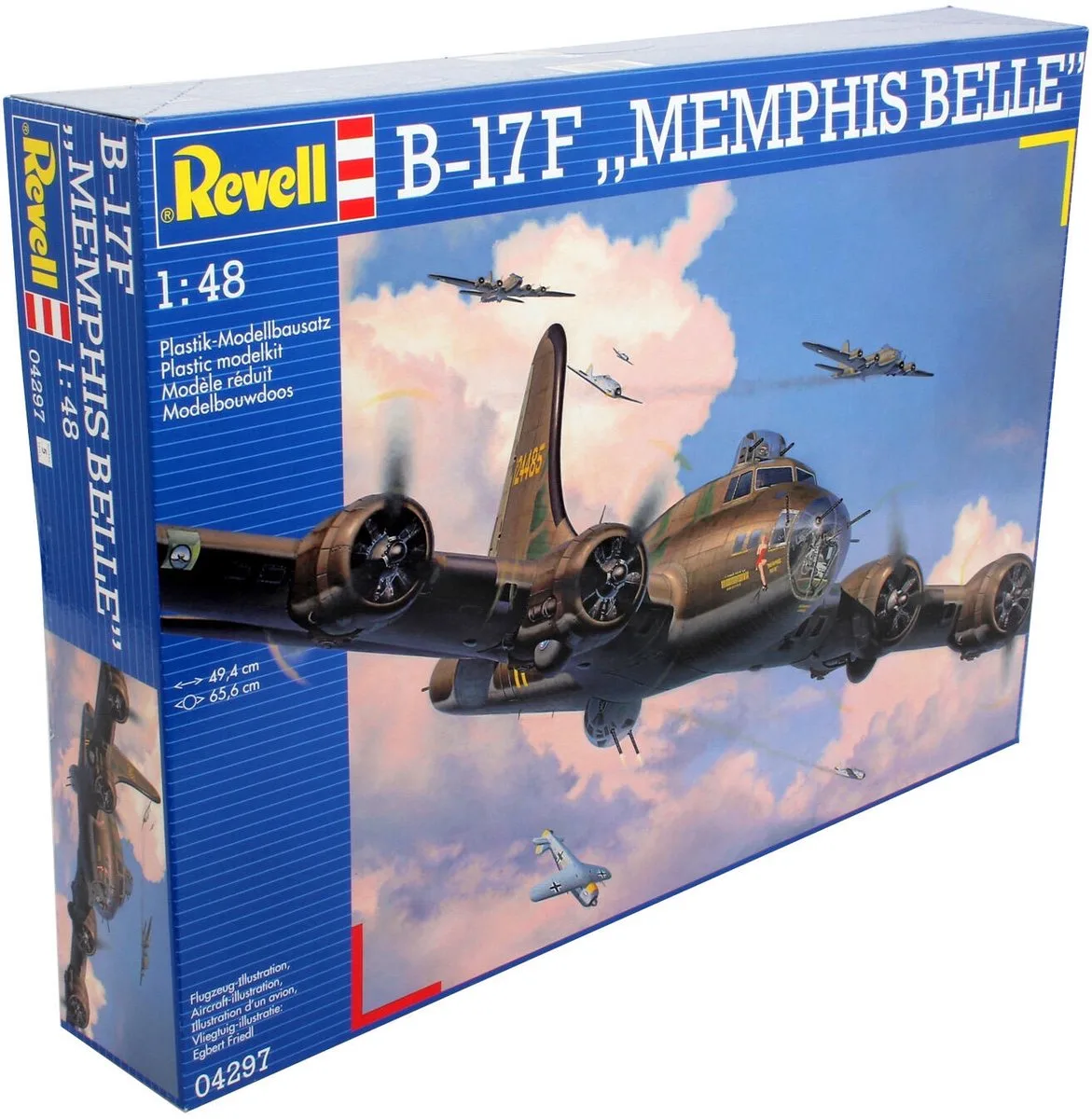Modelbouwpakket Militaire voertuigen - 04297 B-17F Memphis Belle Plastic - 1:48 - Modelbouw de Revell en Multicolore – photo produit