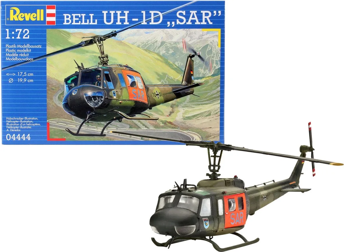 Modelbouwpakket Militaire voertuigen - 04444 Bell UH-1D - SAR Plastic - 1:72 - Modelbouw van Revell in Meerkleurig – productfoto