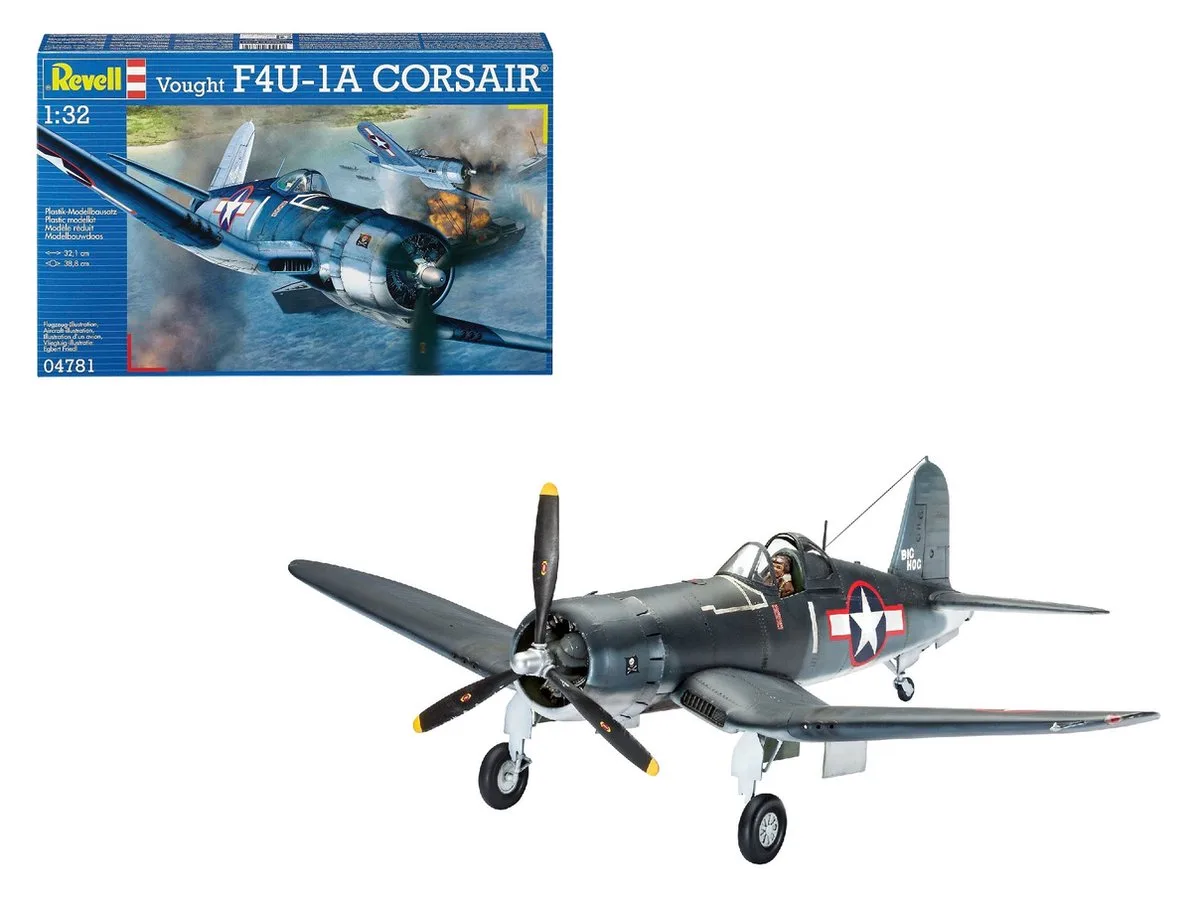 Modelbouwpakket Militaire voertuigen - 04781 Vought F4U-1A CORSAIR Plastic - 1:32 - Modelbouw van Revell in Meerkleurig – productfoto