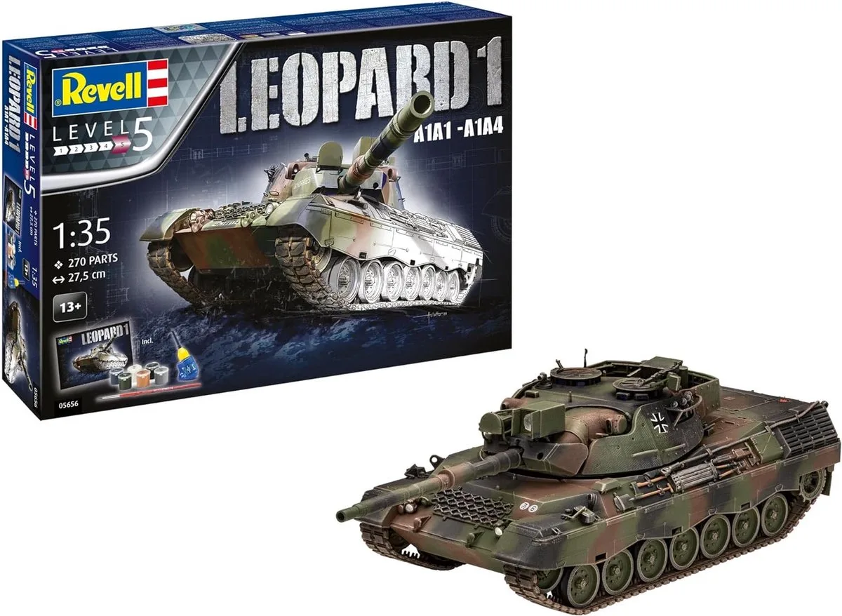 Modelbouwpakket Militaire voertuigen - 05656 Leopard 1 A1A1-A1A4 Tank - Geschenkset Plastic - 1:35 - Modelbouw van Revell in Meerkleurig – productfoto