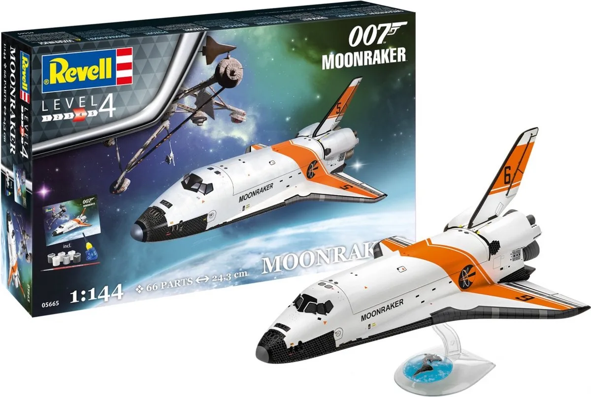 Modelbouwpakket Militaire voertuigen - 05665 James Bond 007 - Moonraker - Geschenkset Plastic - 1:144 - Modelbouw van Revell in Meerkleurig – productfoto